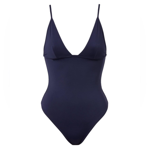Scanlan Theodore Triangle One Piece in Navy - Picture 2 of 16